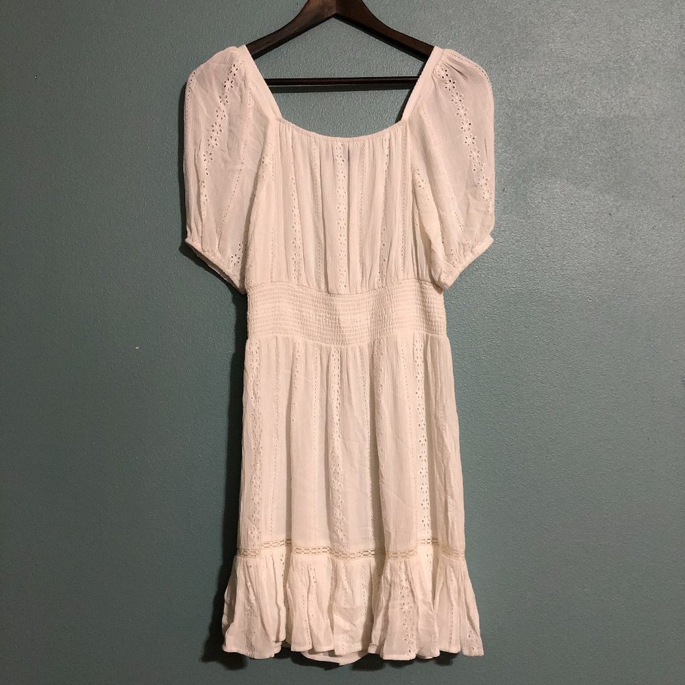 1. State Eyelet Fit & Flare Smocked Waist Dress